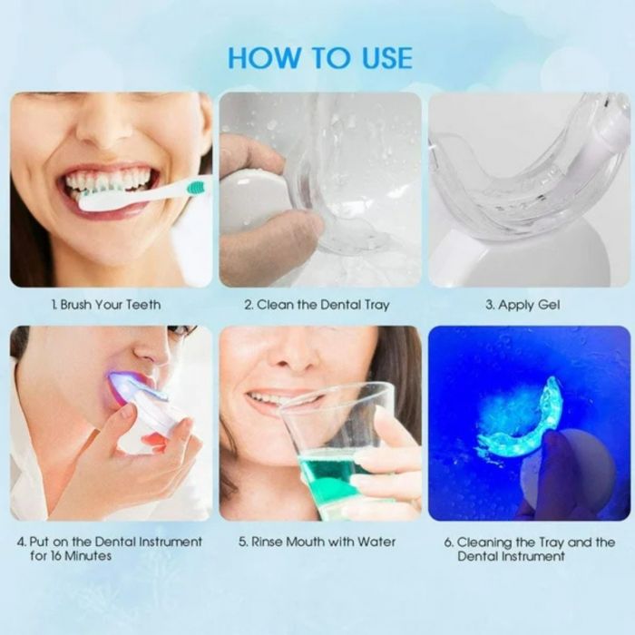 Kit Blanqueador dental luz led Dientes Blancos